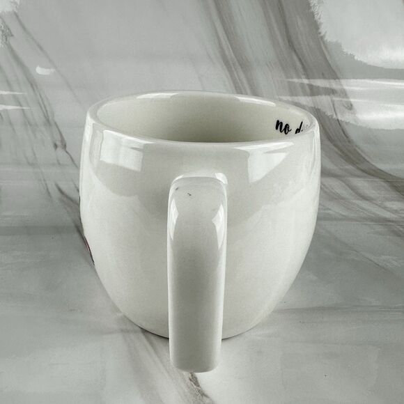 Opalhouse No Drama Llama 14oz Porcelain Mug Cup White Gray Multicolored - Picture 3 of 6